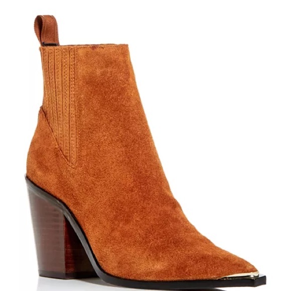 Kenneth Cole Women's West Side Pointed-Toe Block-Heel Booties - Picture 1 of 6